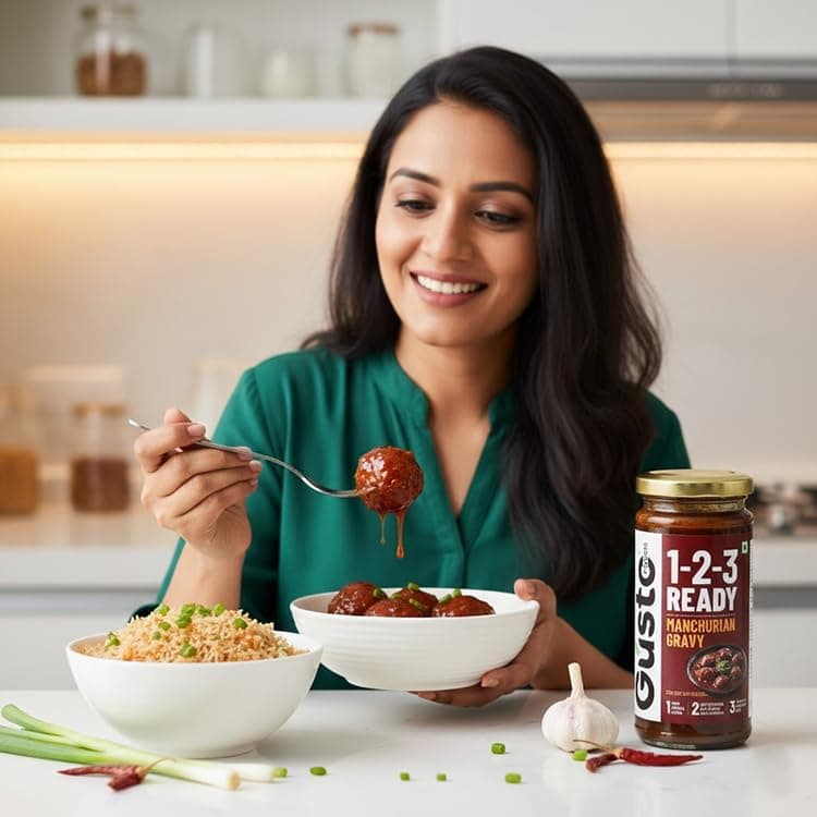 Gusto Foods Ready to Cook Manchurian Gravy - 250gm | Indo-Chinese | Resturant like Chinese at Home | Ready to Cook in 3 Easy Steps | Gravy or as even Dip/Chutney — image 4