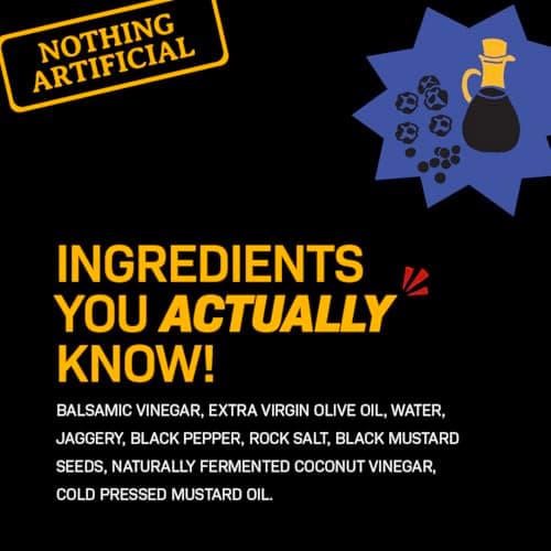 BOOMBAY Balsamic + Black Pepper Salad Dressing 220g | Nothing Artificial | No Bad Oils | No Refined Sugars | Plant Based | No Onion or Garlic | Use for Pasta Topping, Marinade, Dip with Bread, Pickle — image 5