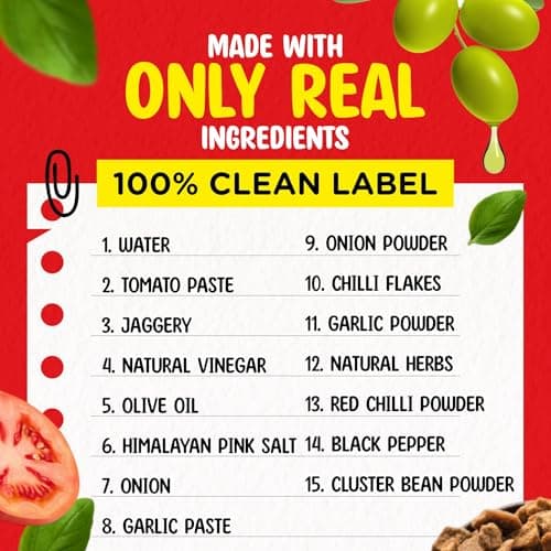 REPEAT GUD Healthy Pizza/Pasta Sauce | 100% Natural Ingredients | No MSG | No GMO | No Refined Sugar, Made With Jaggery | Made With Olive Oil | 100% Chemical & Preservative Free | GUD For Kids | 180 gm — image 4