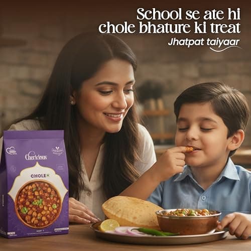 Chericious Ready to Eat Jain Chole | Freeze Dried-400 gm | No Onion No Garlic | Indian Street Food Style | Instant Heat & Eat Meal (Chole) — image 5