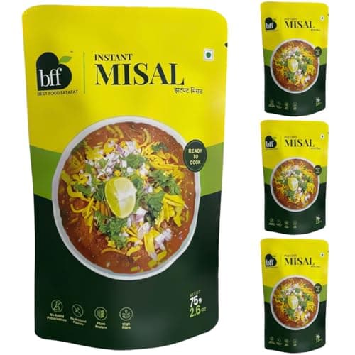 Instant Misal - No Onion, No Garlic | Instant Misal 300g (75g x 4) | Ready To Eat Breakfast Mix, Spicy & Flavorful, Perfect for Busy Mornings. — image 8