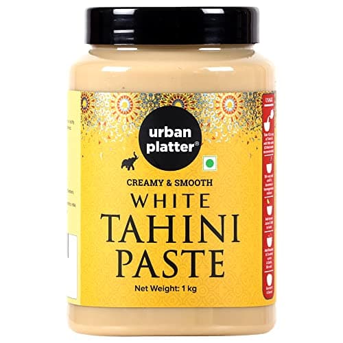 Urban Platter Tahini Paste, 1kg (Smooth & Creamy White Sesame Paste, No Additives, Ideal for Hummus, Shawarma Sauce, Baba Ghanoush & Salad Dressings)