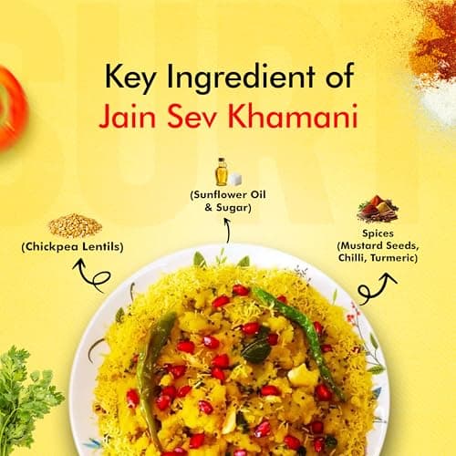 Surtiflavour Jain Khamani Ready To Eat Snack 200g Authentic Surti Style Instant Anytime Gujarati Snack No Artificial Colors Flavours (Pack of 2) — image 6