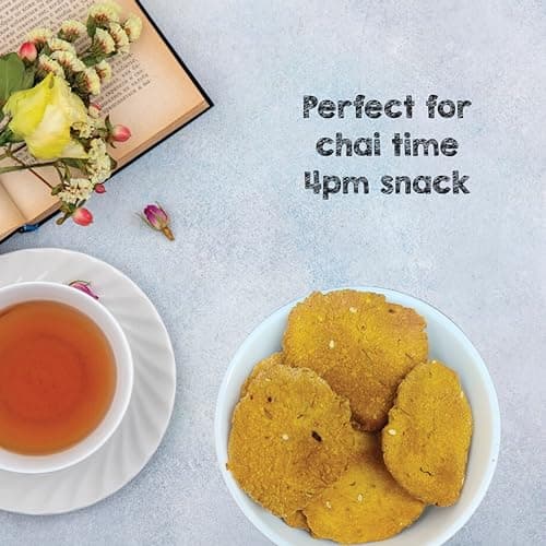 SelfCare By Suman Agarwal Whole Wheat Mathri - Methi Pack of 1 125g | Fiber-rich | Savoury - Snacks - Namkeen - Grocery | Spicy Crunchy & Chatpata - Tea time Snacking | Diabetic Jain & Travel Friendly — image 6