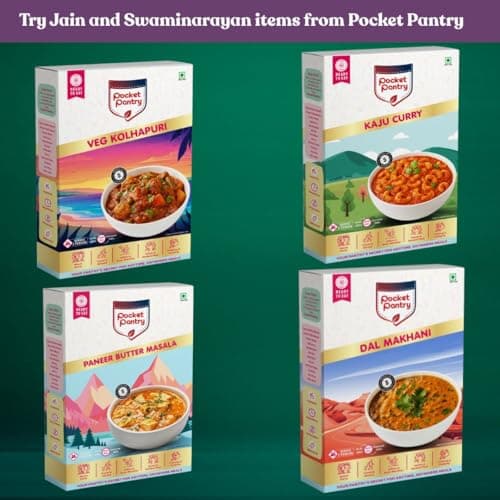 Pocket Pantry Ready to Eat Paneer Butter Masala(Jain) | Freeze Dried | Rehydrated Wt 280gm | No Palm Oil, No Preservatives | 100% Natural | Dry Wt 80g | Serves 2 |Instant Meal — image 6