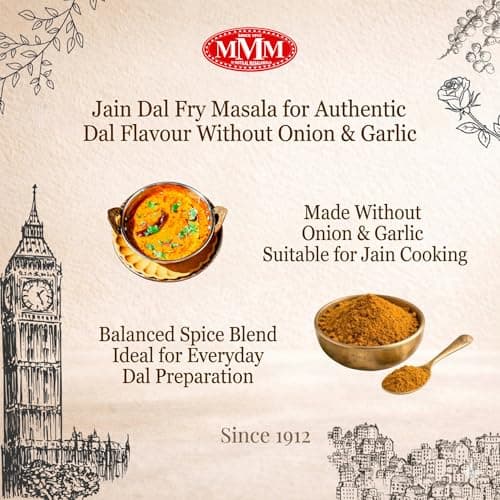 Jain Dal Fry Masala | Authentic & No Onion-Garlic | Rich Taste and Aroma | No Preservatives Colours or Artificial Ingredients | Easy to Use | Pack of 100g | — image 6