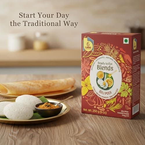 6Flavors Idli Podi Powder 250g | Chutney Powder | Podi Masala South Indian | Gunpowder Podi for Idli, Dosa & Rice | No Onion No Garlic No preservatives | Flavor: (Extra Spicy) — image 8