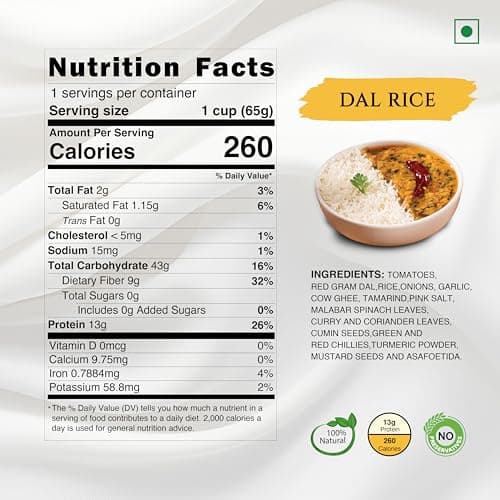 Instabites Ready To Eat Combo of Lemon Rice - Rasam Rice - Dal Rice, No Added Preservatives and Ready to Eat in Minutes - Pack of 3 — image 7