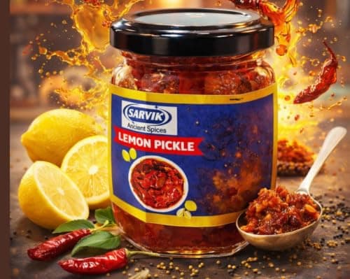 SARVIK Lemon Pickle 100g in Fresh | Homemade with No Onion or Garlic — image 3