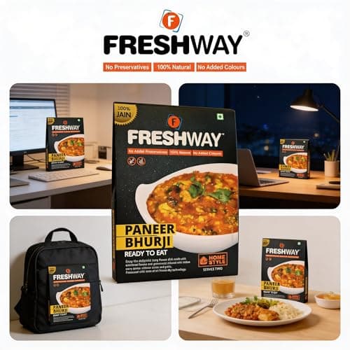 Freshway Pack Of 2 (Jain Paneer Bhurji + Jain Paneer Bhurji) Ready To Eat Freeze Dried With No Added Preservative & Colors — image 4