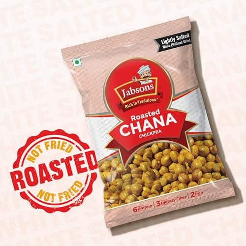 Jabsons Roasted Chana Mahabaleshwar White, 200gm | 100% Roasted | No Onion No Garlic | Desi Chana Namkeen Snacks Gluten-Free | Crunchy Protein Snacks Bhuna Chana Ready to Eat — image 4