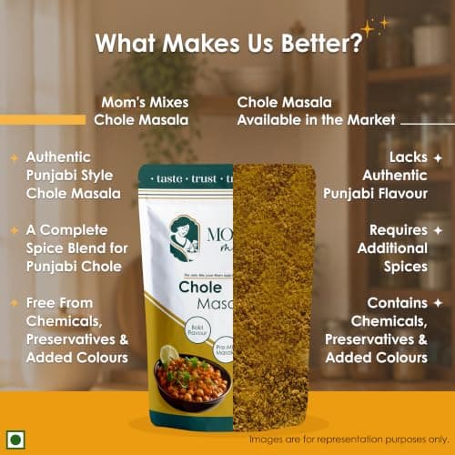 Mom’s Mixes Rajma + Chole Masala Combo | No onion No Garlic | 100g Each — image 7