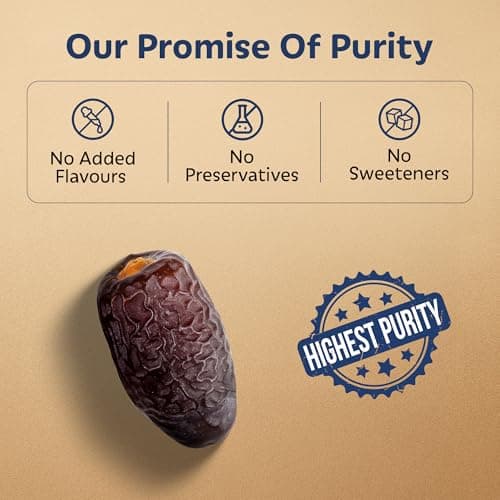 Soully Safawi Dates 400g | Premium Dates from Al-Medina | High in Fibre | Soft & Juicy Khajoor | No Added Sweeteners or Preservatives | Healthy Snacks khajur | Healthy Kalmi Dates for Snacking & Recipes — image 7