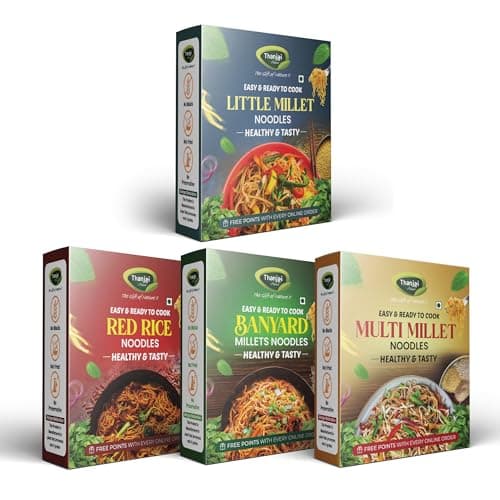 Thanjai Natural Millet Noodles 180 Grams X 4 Varieties (720 Grams) of Homemade Natural Foxtail | Little | Barnyard and Pearl Millets Noodles(No Preservatives, No Chemicals, No Artificial Extract) — image 7