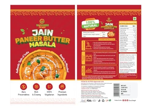 MOSAMBI FEAST Ready-to-Eat Jain Paneer Butter Masala | 100% Natural Zero Preservatives | Rich Creamy Authentic Indian Flavors | Premium Vegetarian Ingredients — image 8