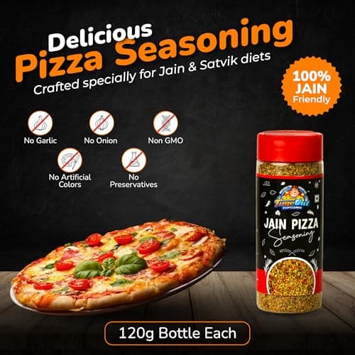 Time Out Popcorn No Garlic & Onion Jain Pizza Seasoning,120g, Pasta,Italian & Indian Dishes,Pack of 2 — image 2
