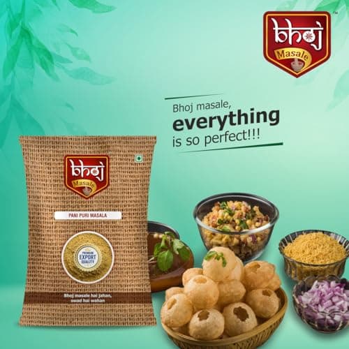 Bhoj Masale Pani Puri 100Gm Each|Aromatic Spice Powder For Flavorful Indian Cooking|For Flavorful Cooking|No Artificial Flavor Added. No Colour,No Preservatives,No Onion&No Garlic(Jain Masale) — image 4
