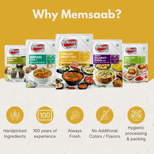 Memsaab No Onion No Garlic Punjabi Gravy Mix 100 g | Combo of 4 — image 3