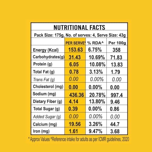 Naturally Yours Khapli Atta Whole Wheat Instant Noodles 175g | 24g Protein | High Protein & Fiber | 100% Maida-Free | Healthy Meal | Non-Fried | No Onion No Garlic Jain-Friendly | Pack of 1 — image 2