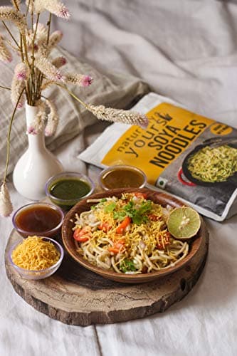 Naturally Yours Soy Hakka Noodles | Soybean & Wheat Protein | No Maida, No Onion No Garlic, Jain Friendly, Vegan, Preservative Free, No MSG | High Protein & Fiber | Tastemaker Inside | 180g Pack of 2 — image 4
