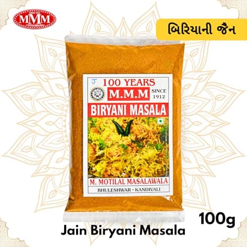 Jain Biryani Masala | No Onion No Garlic | Authentic Flavor | Rich Taste and Aroma | No Preservatives Colours or Artificial Ingredients | Easy to Use | 100 gm Pack — image 2
