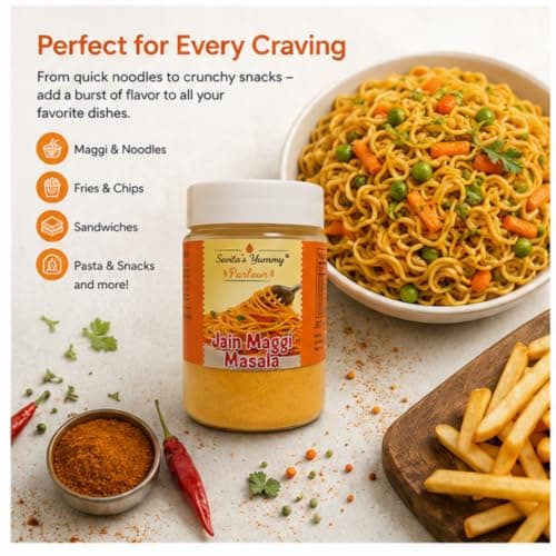 Savita’s Yummy Parlour Jain Maggie Masala – 100g | No Onion No Garlic | Homemade Instant Noodle Seasoning | Authentic Jain Recipe — image 5