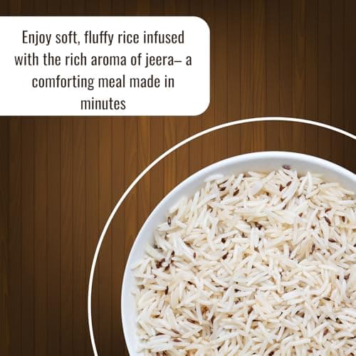 Indidoz Jeera Rice Ready to Eat | Fragrant Basmati Rice Cooked with Cumin Seeds | Authentic Indian Flavoured Rice | Heat & Eat Meal | No Preservatives | 200g — image 3