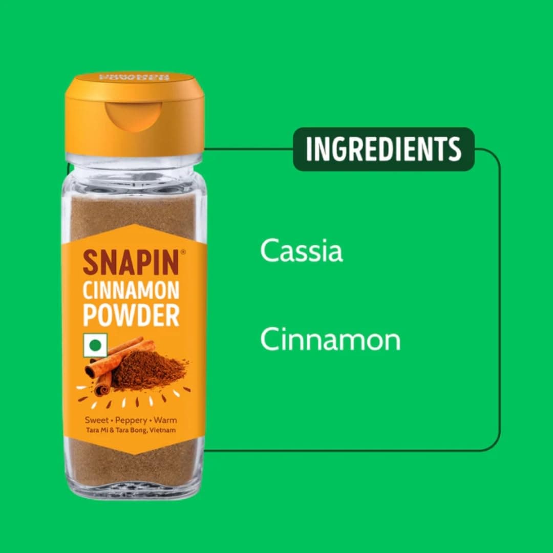 Snapin Cinnamon Powder 53g x 2 | Ground Cinnamon | Dalchini Powder | Warm Aromatic Spice for Baking, Coffee, Desserts & Curries — image 6