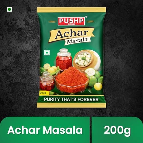 Pushp Brand Achar Masala | 200 G | Premium Blend of Traditional Spices | Ready-to-Use Pickle Mix | Authentic Homemade Pickle Masala | No Added Preservatives — image 3