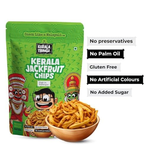 Kerala Thingz Jackfruit Chips Kerala 300g | Crispy Jackfruit | Authentic Namkeen | Healthy Chips Pack | Healthy Snacks for Adults & Healthy Snacks for Kids | Premium Jackfruit chips from Kerala | Chakka chips (300g) — image 8