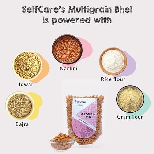 SelfCare By Suman Agarwal Multigrain Bhel Pack of 1 125g | Roasted - Vegan - Fiber Rich | Snacks - Namkeen - Grocery | Spicy Crunchy & Chatpata - Tea time Snacking | Jain - Travel & Diabetes Friendly — image 2