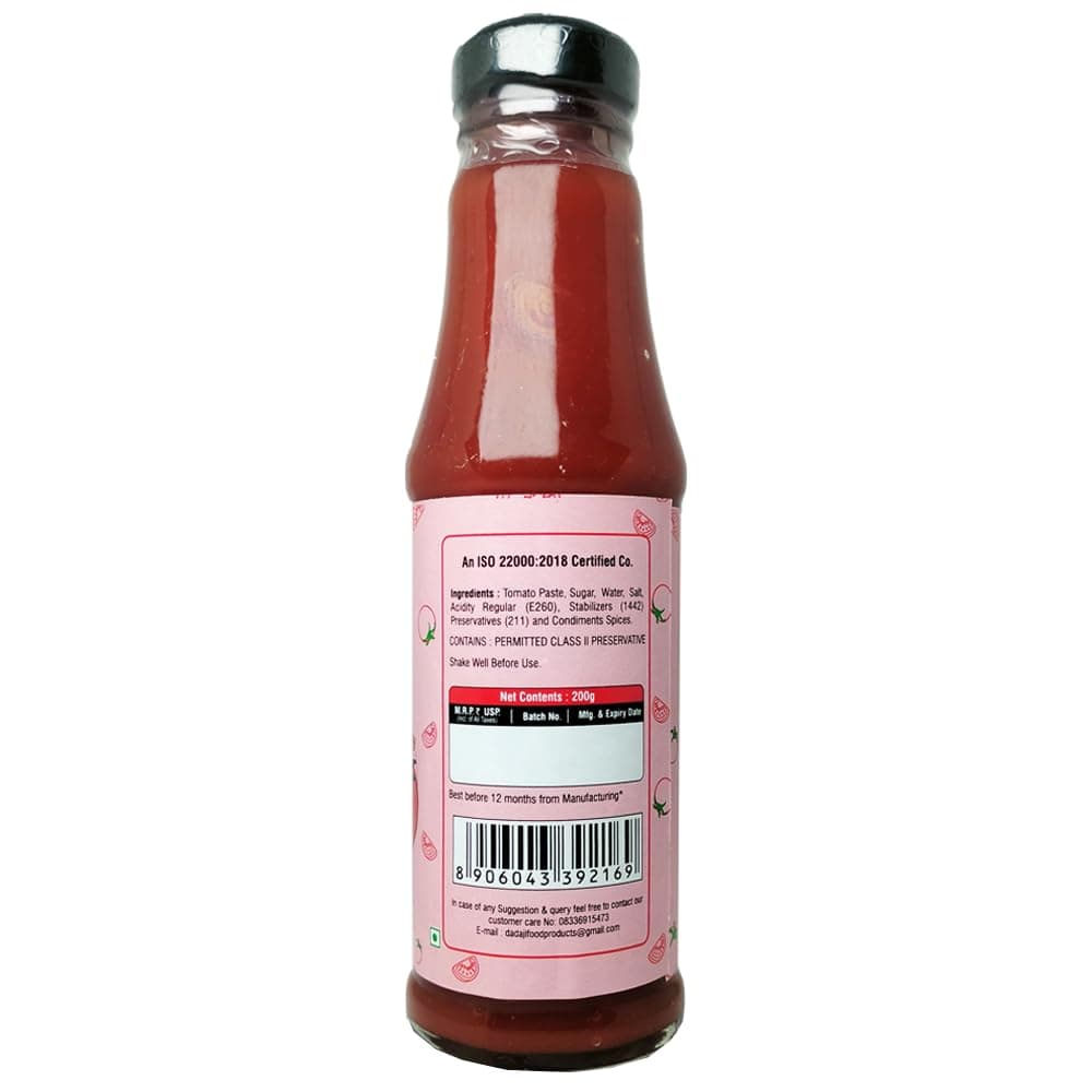 Dadaji Trio JAIN Sauce Combo | Jain Green Chilli, Jain Tomato Ketchup, Jain Red Chilli Sauce | No Onion & Garlic | Bold Asian Flavours | Spicy, Tangy & Tasty | Clear Ingredients | No MSG or Trans Fats | 200gm each — image 5