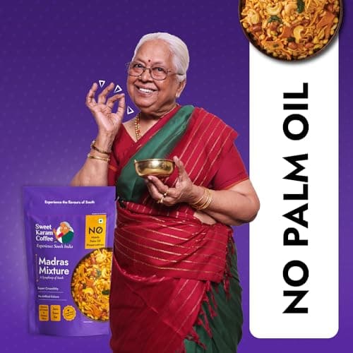 Sweet Karam Coffee Special Madras Mixture – 200grams | No Palm Oil or Preservatives | Authentic South Indian Namkeen Snack | Crispy & Fresh Homemade Taste | Perfect Tea-Time Savory — image 5