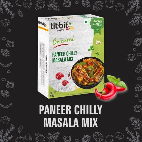 Tit-Bit - Paneer Masala | Paneer Chilli Masala | Paneer Chilli Masala Powder | Paneer Chilli Masala Mix | Paneer Chilli Dry - Pack of 5 (250 grams) — image 3