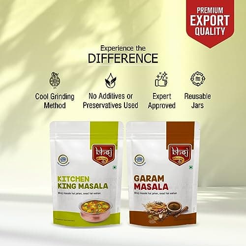 Bhoj Masale Kitchen King And Garam Masala Powder Combo Pack 200Gm Each | Aromatic Jain Spice Flavorful Indian Cooking | Flavorful Cooking | No Artificial Flavor Added | No Onion & No Garlic Added — image 3