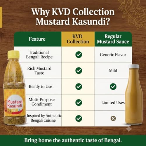 KVD Collection Original Bengali Kasundi Mustard Sauce | No Preservatives | Authentic Bangla Flavor | 300gram — image 7