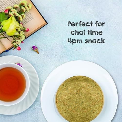 SelfCare By Suman Agarwal Green Gram Khakhra Pack of 1 250g | Roasted-Healthy-Snacks-Crackers-Namkeen-Grocery | Crispy & Chatpata - Tae time - Eat with Dip | Gluten Free - Jain & Travel Friendly — image 6