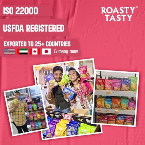 Roasty Tasty Crunchy Munchy 340g | Healthy Snack | No Onion No Garlic | Ideal Millet Namkeen for Kids & Adults | Low Calorie Snacks - Roasted Namkeen - No Cholesterol, No Transfat Diet Mixture in Peri Peri Masala | Millet Snacks Items — image 4