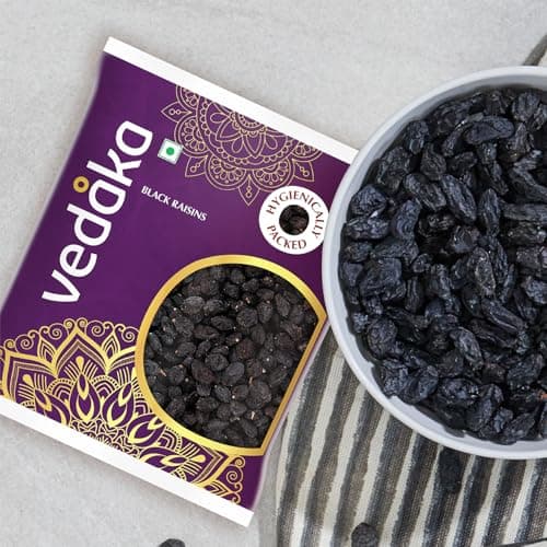 Amazon Brand - Vedaka Premium Afghani Seedless Black Raisins 100g | Kali Kishmish | Delecious & Healthy Snack — image 5