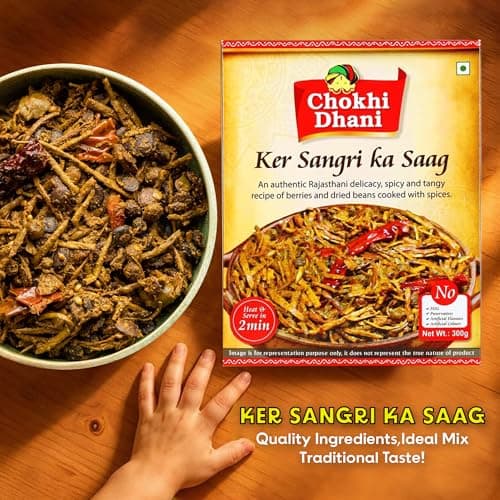 Chokhi Dhani Kair Sangri Ka Saag 300g | Ready to Eat Rajasthani Meal | Heat & Eat Traditional Indian Food | No Preservatives | Veg | Authentic Taste — image 3