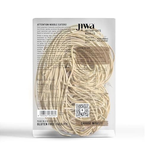 Jiwa Instant Oats Noodles | Cooks in 7 minutes | Ready to Cook | 100% Gluten Free| No Maida, No Atta | Not Fried | Gluten Free | 200 g (Pack of 2) — image 6