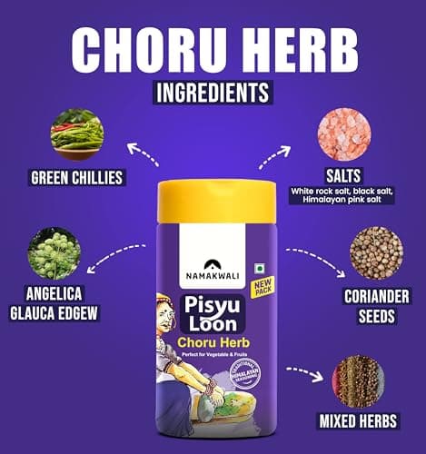 Namakwali Flavoured Pahadi Salts (Timur herb, Gandhrain or Choru herb, Ginger zest) | Pack of 3 - 300 Gram | No Onion No Garlic | Seasoning Combo - Popcorn, Noodles, Salad, Raita, Fruits, Sweet Corn, Makhana | SharkTank India S3 — image 4