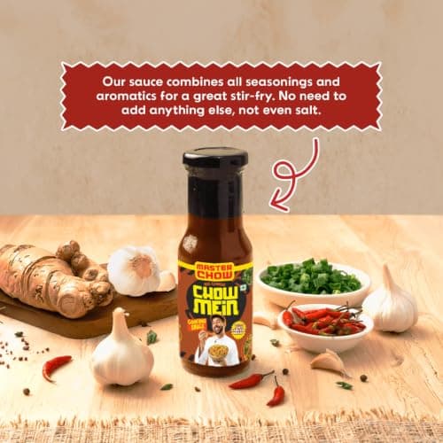 MasterChow Indo-Chinese Chowmein Sauce - Noodle Cooking Sauce | 220gms — image 6