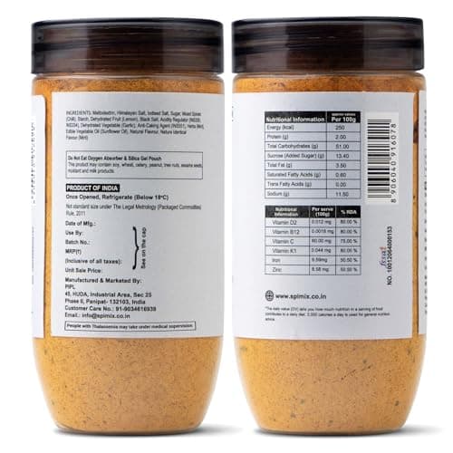 SPIMIX Nimbu Mirch Pudhina Seasoning | Tangy & Spicy Masala | 120g | Sprinkle on Chaat, Salads & Raita | For Grilled Fish, Lemon Chicken & Eggs | Himalayan Pink Salt | US FDA Approved — image 4