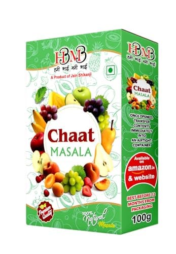 HBMB Premium Combo Pack | Instant Jain Shikanji Drink Mix & Tangy Chaat Masala (100g) | Refreshing Summer Drink & Snack Seasoning — image 5