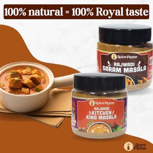 Spice Platter Rajwadi Garam Masala & Kitchen King Masala Combo | Authentic Rajasthani Spices | No Coriander, No Salt, No Onion, No Garlic | Pure Khade Masale | 100% Natural | 100g Each — image 7