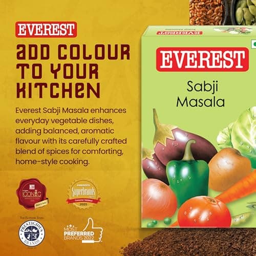 Everest Sabji Masala – 100g | Subtle, Aromatic Blend for Flavourful Vegetable Curries | Balanced Spice Mix for Everyday Indian Sabzi & Home Cooking — image 2