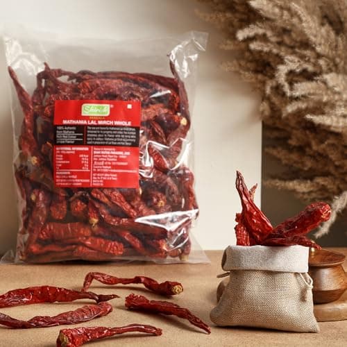Shirish Masala Whole Mathania Red Chilli (Lal Mirch)(Stemless) 1 Kg,Sortex Clean, 70 Years Of Trust — image 2