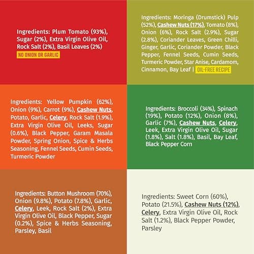 Simplify Foods Instant Soup | Soup-er 6 Pack | 6 Soups-12 Single-Serve Sachets (Each Makes ~125 ml) | Made with Real Ingredients | Just Add Hot Water | Office-Friendly | On-The-Go| Clean Label | 0% Additives or Preservatives — image 3