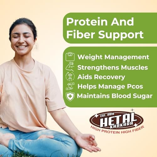 Pudina Khakhra | JAIN | Crispy | Ready To Eat | High Protein High Fiber| No Palm Oil | 200g Vacuum Pack Of 2 — image 6